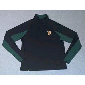 Sunday Swagger Guinness Performance Quarter Zip Pullover Jacket S Golden Harp